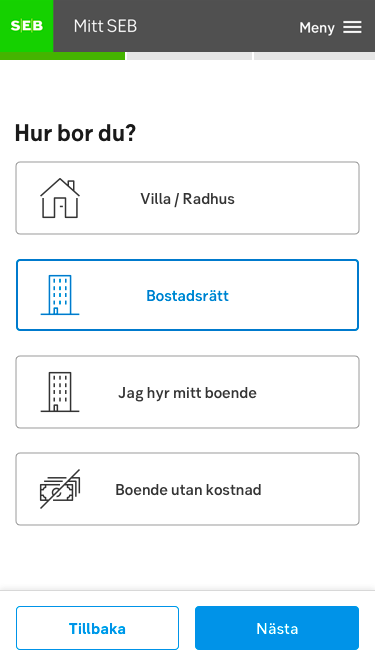 Progress indicator in mobile viewport