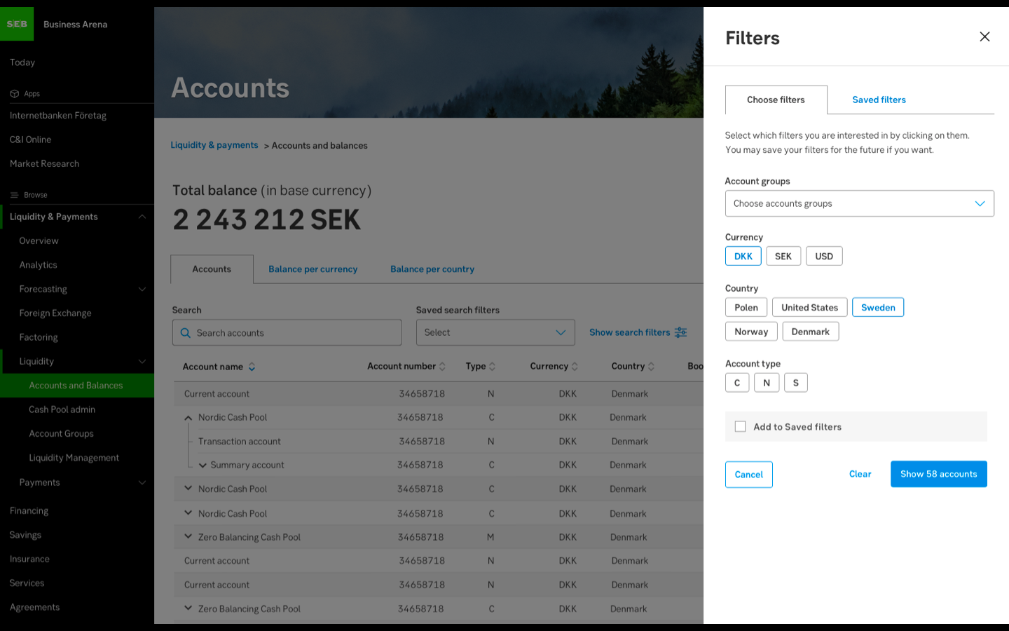  Slide-out for the filter pattern on desktop