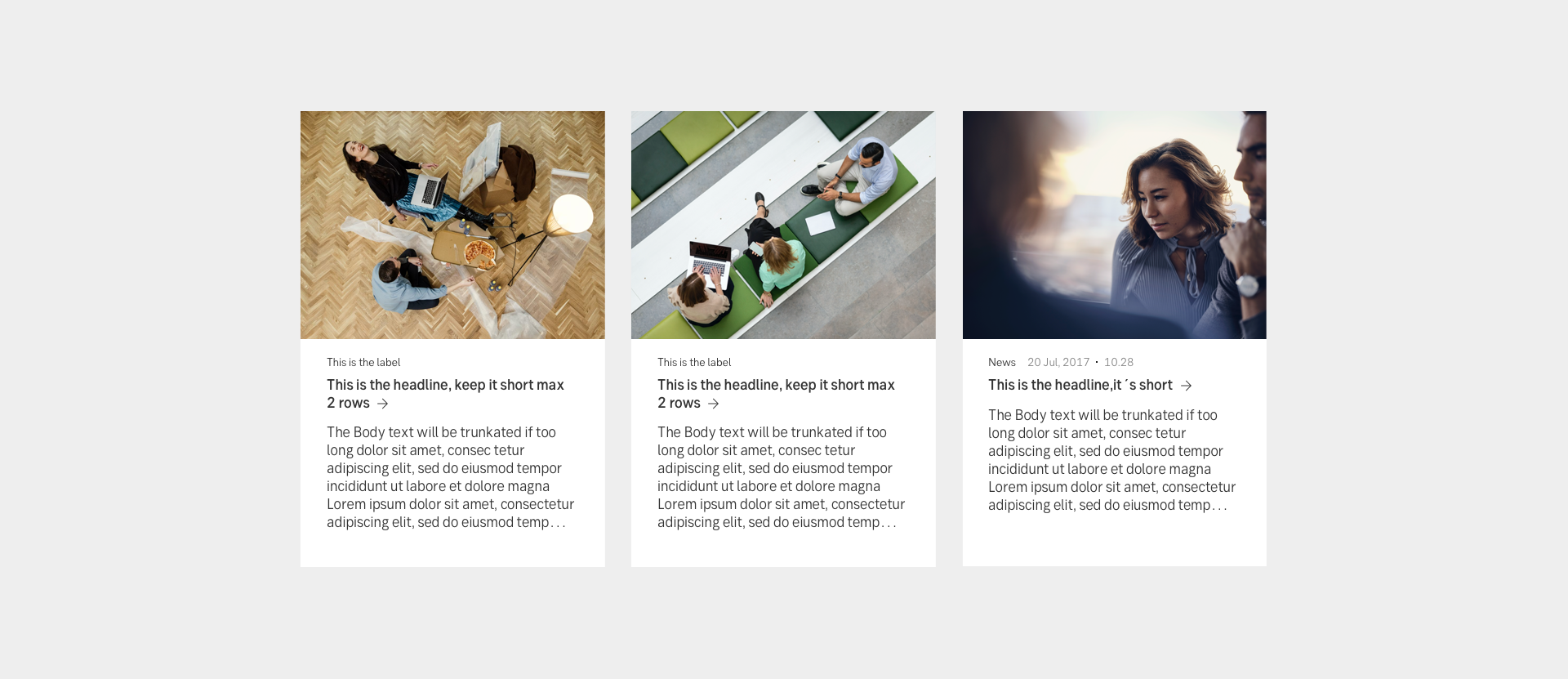 Desktop example of small related block