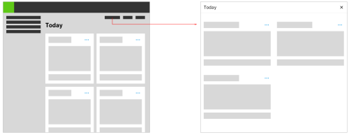 Take-over modal